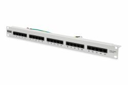 Digitus CAT 3 ISDN Patch Panel, unshielded, grey (DIGITUS CAT 3 ISDN PATCH PANEL - 25 PORT 1 HE)