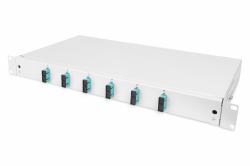 Digitus Fiber Optic Splice Box, Equipped, SC, OM3 (DIGITUS FIBER OPTSPLICE BOX - EQUIPPED 6XSC OM3)
