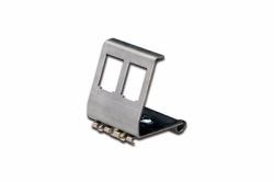 ASSMANN Electronic AN-25185 wall plate/switch cover Metallic (DIGITUS DIN-RAIL ADAPTER FOR 2 - KEYSTONE)