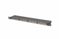 Digitus CAT 6A, Class EA High Density Patch Panel, shielded (DIGITUS CAT 6A CLASS EA PATCH - PANEL 24-PORT RJ45 05U BLACK)