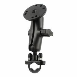 RAM Mounts Handlebar U-Bolt Double Ball Mount with Round Plate (UNPKD RAM U-BOLT MNT - W/ 202 BASE - Warranty: 1188M)
