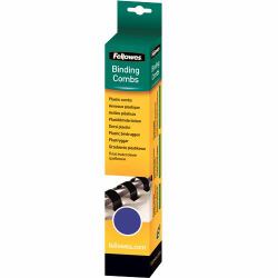 Fellowes 5330102 ring binder A4 Blue (Plastic Comb 6mm Blue A4 Retail 25pk)