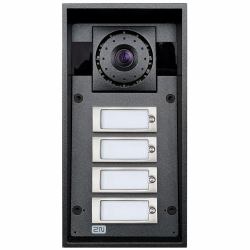 2N Telecommunications IP Force video intercom system Grey (2N HELIOS IP FORCE 4 BUTTON HD INTERCOM)