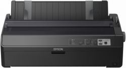 Epson FX-2190IIN (Epson FX 2190IIN - Printer - B/W - dot-matrix - Roll [21.6 cm], 406.4 mm [width], 420 x 364 mm - 240 x 144 dpi - 9 pin - up to 738 char/sec - parallel, USB 2.0, LAN, serial)