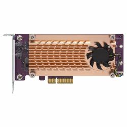 QNAP QM2 interface cards/adapter Internal M.2 (Dual M.2 22110/2280 PCIe SSD expansion card [PCIe Gen2 x4] Low-profile bracket pre-loaded Low-profile flat and Full-height are bundled*shorter version...