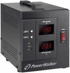 PowerWalker AVR 2000 SIV FR voltage regulator 110 - 280 V 2 AC outlet[s] Black (AVR 2000 SIV FR 2000VA/1600W, - 4x CEE 7/5 [Type E] - Automatic Voltage Regulator - Warranty: 24M)