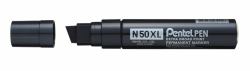 Pentel N50XL permanent marker Chisel tip Black 6 pc[s] (Pentel N50XL Black Permanent Market Broad Chisel 17-19mm Pack of 6)