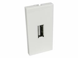 Cables Direct AV-MODUSBA socket-outlet USB White (CDL 1x USB TypeA Euromod -Pigtail)