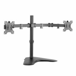 LogiLink BP0045 monitor mount / stand 81.3 cm [32"] Desk Black, Stainless steel 