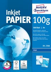 Avery Bright White Inkjet Papier A4 500 Sheets printing paper A4 [210x297 mm] Satin-matt (Avery Bright White Inkjet Papier - alm)