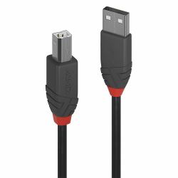 Lindy 0.2m USB 2.0 Type A to B Cable, Anthra Line (0.2M Usb 2.0 Type A To B - Cable, Anthra Line - Warranty: 120M)