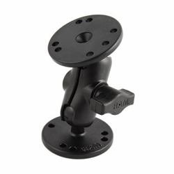 RAM Mounts Universal Double Ball Mount with Two Round Plates (S- RAM Kit, B-size - Universal Double Ball Mount - with Two Round Plates, 199.6 g, 95.2 mm - Warranty: 300M)