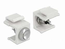 DeLOCK 86401 wire connector Keystone Stainless steel, White (Delock modular indlÃ¦g)