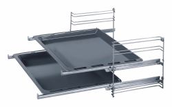 Bosch HEZ438201 oven part/accessory Oven rail Aluminium (Telescopic guides Bosch HEZ438201)