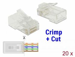 DeLOCK 86453 wire connector RJ-45 Transparent (Delock netvÃ¦rk-konnektor - gennemsigti)