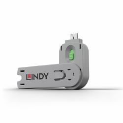 Lindy USB Type A Port Blocker Key, Green (Usb Type A Port Blocker Key, - Green - Warranty: 24M)