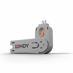 Lindy USB Type A Port Blocker Key, Orange (Usb Type A Port Blocker Key, - Orange - Warranty: 24M)