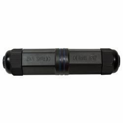 LogiLink NP0080 wire connector RJ-45 Black (Outdoor Cat.6 Inline Coupler, - IP67, long type - Warranty: 48M)