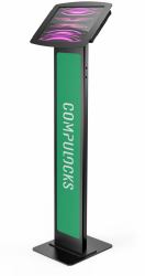 Compulocks iPad Pro 12.9" [3-6th Gen] Space Enclosure Brandable Floor Stand Black (iPad Pro 12.9" [3-6th Gen] - Space Enclosure Brandable - Floor Stand Black - Warranty: 24M)
