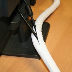 Value 19.08.3153 cable organizer Cable sock Desk White 1 pc[s] (GEWEBESCHLAUCH SNAP 25M - FUER KBLBUENDELUNG.WEISS.25M)