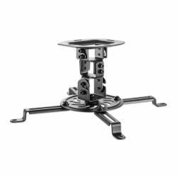 Manhattan Projector Mount, Ceiling, Universal, Tilt, Swivel & Rotate, Height: 15cm, Max 13.5kg, Black, Lifetime Warranty (PROJECTOR CEILING MOUNT- - MAX 13.5KG BLACK)
