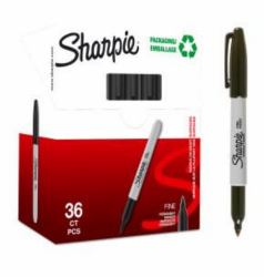 Sharpie 2025040 marker 36 pc[s] Black (Sharpie 2025040 Fine Black Permanent Pens Box of 36)