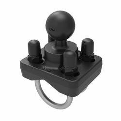 RAM Mounts Double U-Bolt Ball Base for 1" - 1.25" Rails (U-Bolt Base With 1 Inch Ball - Double U-Bolt Ball Base for - 1" - 1.25" Rails, 200 g - Warranty: 1188M)