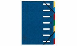 Exacompta 55072E tab index Blue, Multicolour (Exacompta Harmonika multipart file A4 7 Part Blue Pack of 8)