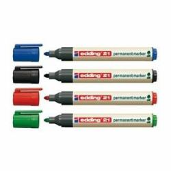 Edding EcoLine 21 marker 10 pc[s] Black (e-21 EcoLine Permanent Marker Black [10])