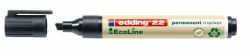 Edding 22 EcoLine permanent marker Chisel tip Black (e-22 EcoLine Permanent Marker Black [10])
