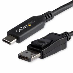 StarTech.com 6ft [1.8m] USB C to DisplayPort 1.4 Cable - 4K/5K/8K USB Type-C to DP 1.4 Alt Mode Video Adapter Converter - HBR3/HDR/DSC - 8K 60Hz DP Monitor Cable for USB-C/Thunderbolt (5.9FT USB-C ...