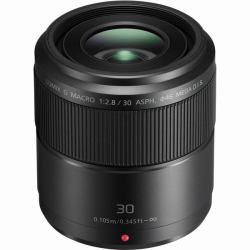 Panasonic Lumix G Macro 30mm / F2.8 ASPH. / MEGA O.I.S. SLR Macro lens Black (H-HS030E - LUMIX G Macro 30mm / F2.8 ASPH / MEGA O.I.S)