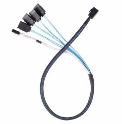 Silverstone CPS05-RE 0.6 m Black (SilverStone CPS05 - SATA-kabel - 60 cm)