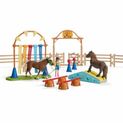 schleich Pony agility training (Schleich Farm World - Ponysmidighedstr)