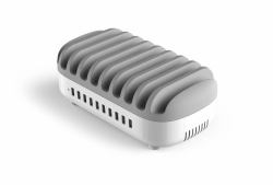 Compulocks 10 Ports USB Charging Dock Station With UK Plug (10PORT USB CHARGING DOCK ST UK - PLUGS WHITE)