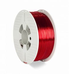 Verbatim 55054 3D printing material Polyethylene Terephthalate Glycol [PETG] Red, Transparent 1 kg (Verbatim 3D FILAMENT PET-G 1.75MM RED TR)
