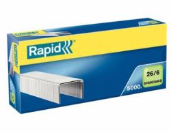 Rapid Staples Standard 26/6 Galvanized Box of 5000 (Rapid hÃ¦fteklammer Standard 26/6 t/20)