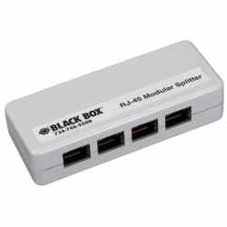 Black Box FM810-R2 network splitter White (RJ45 MODULAR SPLITTER SHIELDED - FM810-R2, White - Warranty: 1188M)