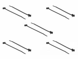 DeLOCK 18895 cable tie Releasable cable tie Nylon Black 10 pc[s] (Kabelbinder mit Spreizanker L 160 x B 4 mm schwarz 10 StÃ¼ck)