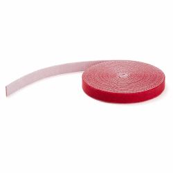 StarTech.com 100ft [30.5m] Hook and Loop Roll, Red, Cut-to-Size Reusable Cable Ties, Bulk Industrial Wire Fastener Tape, Adjustable Fabric Wraps, Reusable Self Gripping Cable Management Straps (100...