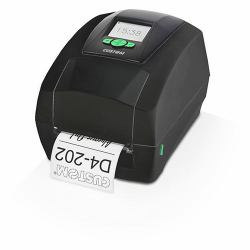 CUSTOM D4 202 203 x 203 DPI Wired Direct thermal / Thermal transfer POS printer (LABEL PRINTER D4 202 DISPLAY - USB RS232 BLACK)