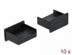 DeLOCK Dust Cover for USB Type-A female without grip 10 pieces black (Delock Dust Cover for USB Type-A Femal)