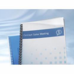 GBC Binding Cover Poly Clear View A4 450 Micron Frosted (GBC IB387159 PolyClearView A4 450 Micron Binding Cover pack of 50)