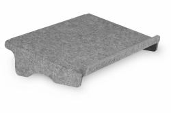 BakkerElkhuizen Q-doc 100 Circular Light Grey (Q-Doc 100 Circular Document - Holder Pet Felt Grey - Warranty: 12M)