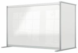 Nobo 1915495 magnetic board Grey, Transparent (Nobo 1915495 Premium Plus Desk Divider Extender 1400x1000mm Acrylic)