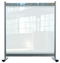 Nobo 1915547 magnetic board Grey, Transparent (Nobo 1915547 Premium Plus Clear PVC Protective Desk Divider Screen 700x860mm)