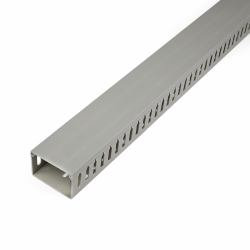 StarTech.com Open Slot Cable Management Raceway with Cover, 3"[75mm]W x 2"[50mm]H - 6.5ft[2m] length - 1/4"[8mm] Slots, PVC Network Cable Hider/Wall Wire Duct, Max 180 Cables, UL Listed - TAA (SLOT...