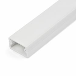 StarTech.com Solid Cable Management Raceway with Adhesive Tape & Cover, 3/4"[19mm]W x 3/8"[11mm]H - 3ft[1m] length, PVC Network/Power Cord Hider/Wall Wire Duct, Max 6 Cables, UL Listed - TAA (StarT...