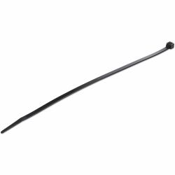 StarTech.com 10"[25cm] Cable Ties - 1/8"[4mm] wide, 2-5/8"[68mm] Bundle Diameter, 50lb[22kg] Tensile Strength, Nylon Self Locking Zip Ties w/Curved Tip, 94V-2/UL Listed, 1000 Pack - Black (1000 PAC...