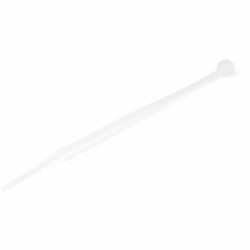 StarTech.com 4"[10cm] Cable Ties - 1/16"[2mm] wide, 7/8"[22mm] Bundle Diameter, 18lb[8kg] Tensile Strength, Nylon Self Locking Zip Ties with Curved Tip - 94V-2/UL Listed, 100 Pack - White - TAA (10...